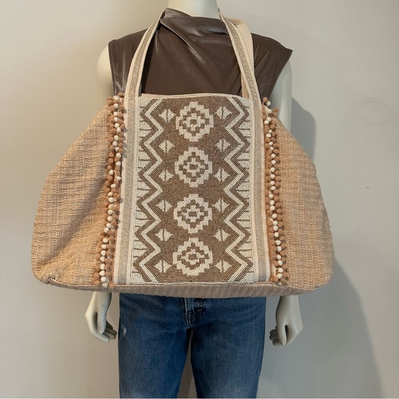 America & Beyond Handbags - America & Beyond “The Wild Nights” Embellished Tote Bag